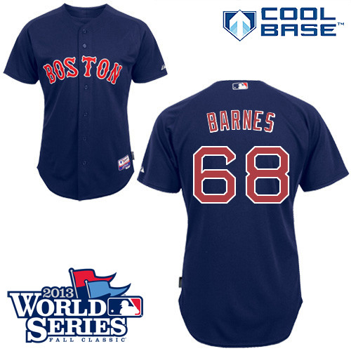 Matt Barnes #68 mlb Jersey-Boston Red Sox Women's Authentic Alternate Navy Cool Base Baseball Jersey